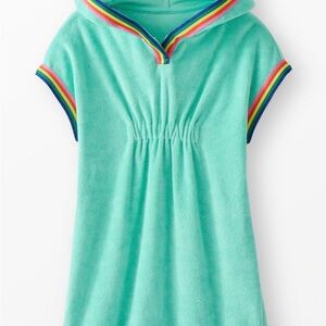 Hanna Andersson Oversized Loop Terry Hoodie Cover Up Size 10 GREEN